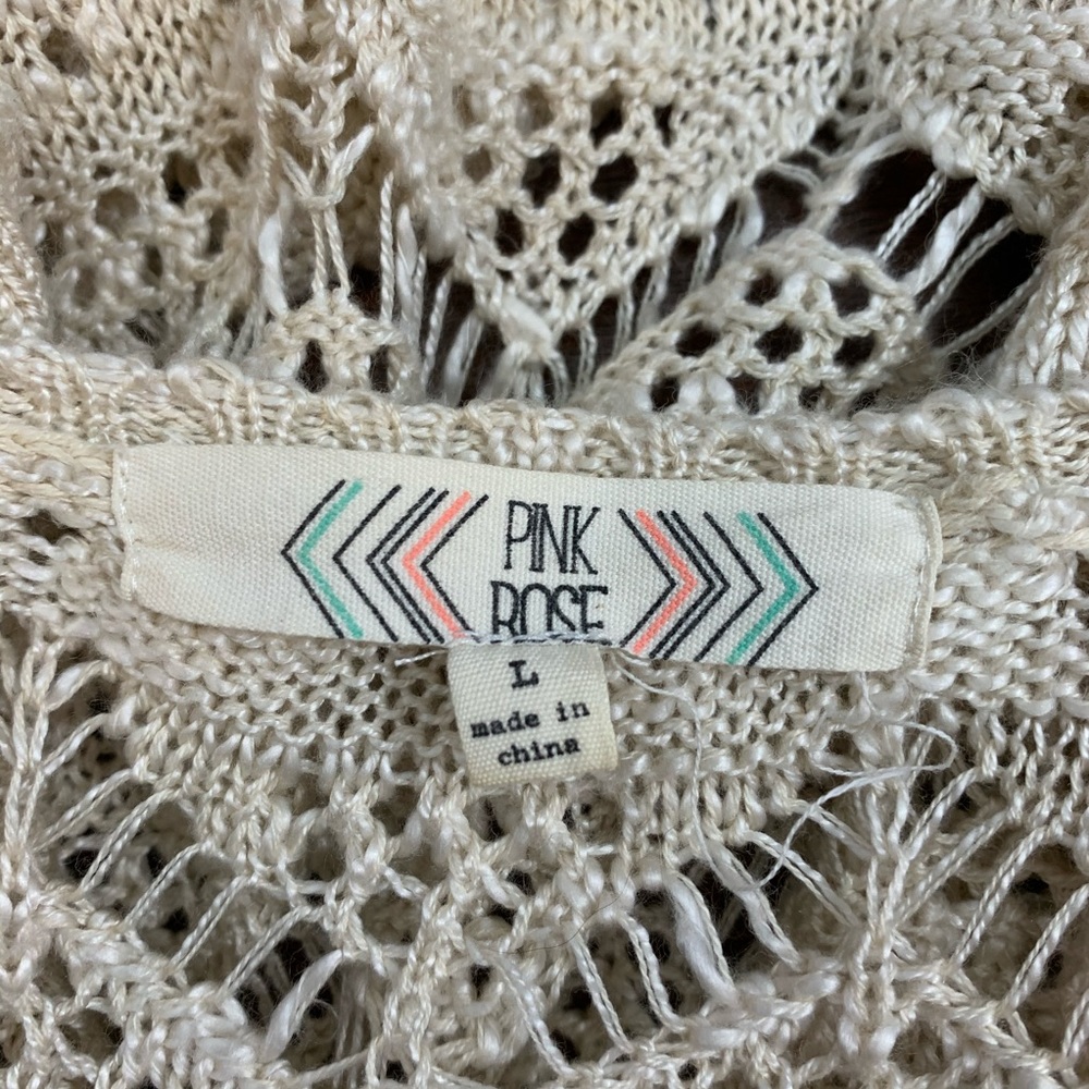 Knit Tank Top with 3/4 Sleeve Cardigan Cover - Picture 5 of 10